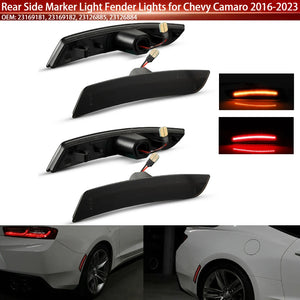For Chevy Camaro 2016-2023 4PCS Set Bumper Side Marker Front