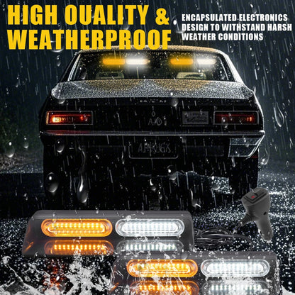 12 Dash Strobe 12V Interior Windshield Front Rear Flashing