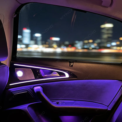 For Audi A6 C7 Dream-Color RGB Colors Ambient Kit Bluetooth APP