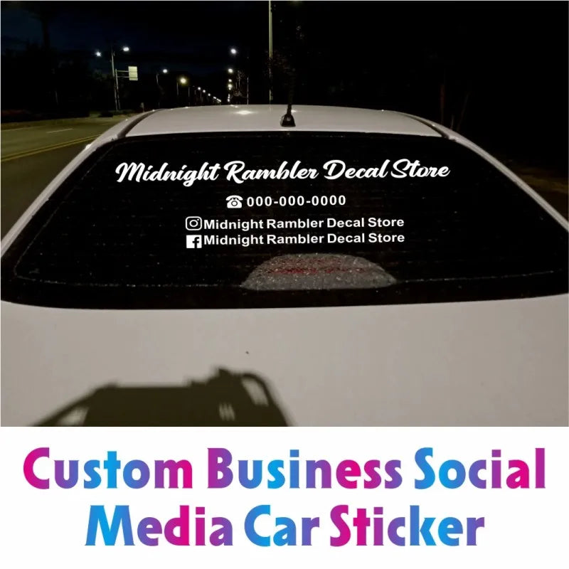 Custom Business Social Media Sticker Decal Logo Ig Telephone