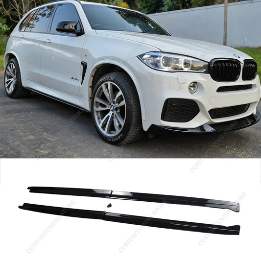 For BMW X5 F15 M Sport Gloss Black Mp ABS Side Skirts Extension