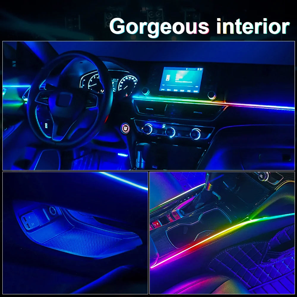 Ambient Interior Symphony RGB Colors Hidden Acrylic Strip APP