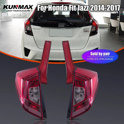 For Honda Fit Jazz 2014-2017 Drl Pair Tail Reverse Brake Turning