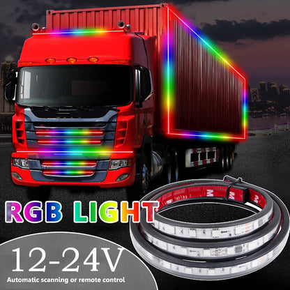 Truck Singal Night Driving Safety Warning RGB Colorful Flashing