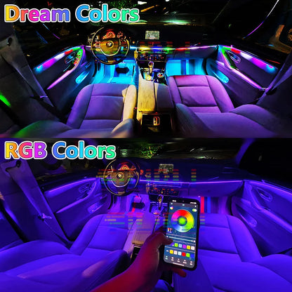 For Volkswagen Polo Interior Mood Ambient RGB 64-color Kit