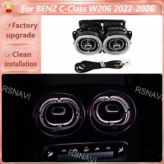 For Mercedes-Benz C-Class W206 2022-2025 Rear Turbine Air Vents