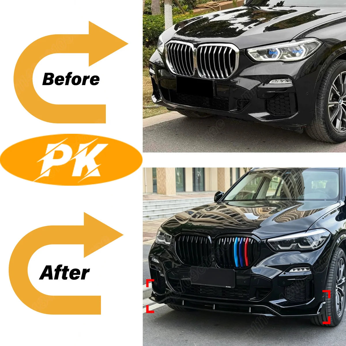 For BMW X5 G05 2020 2021 2022 2023 Automobile Front Bumper Lip