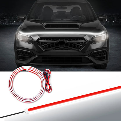 For Subaru WRX 2022 2023 2024 2025 2026 Hood Side Dynamic LED Light Waterproof Cool LED Light Strip Car Accessories