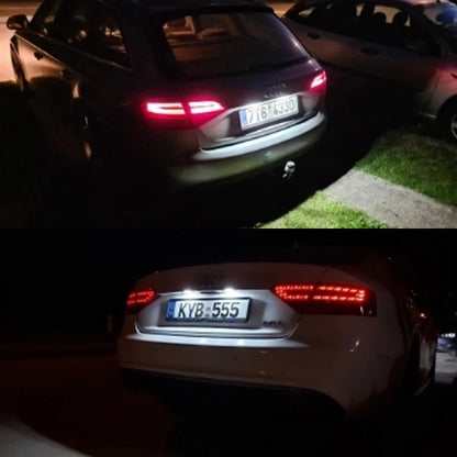 For Audi A4 B8 A5 Q5 License Number Plate 12V Canbus S5 Tt A1 S4