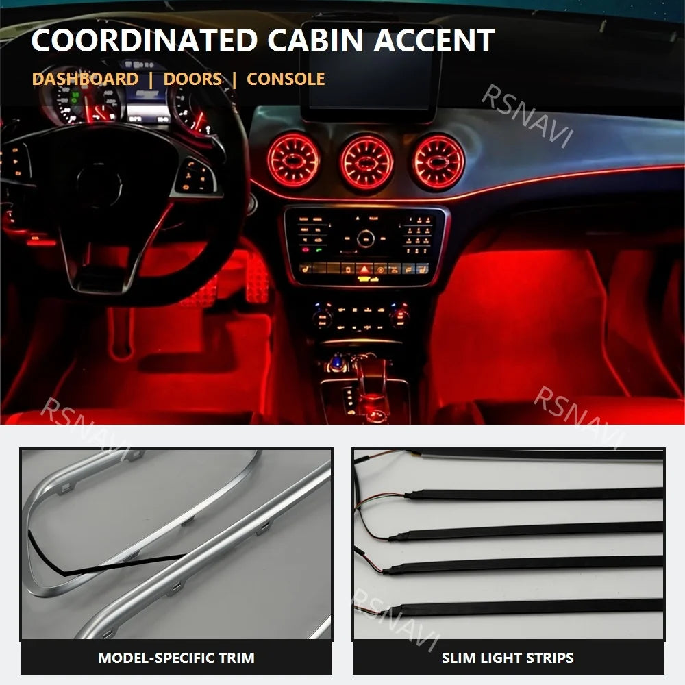 For Mercedes-Benz A-Class W176 B-Class W246 Active Ambient