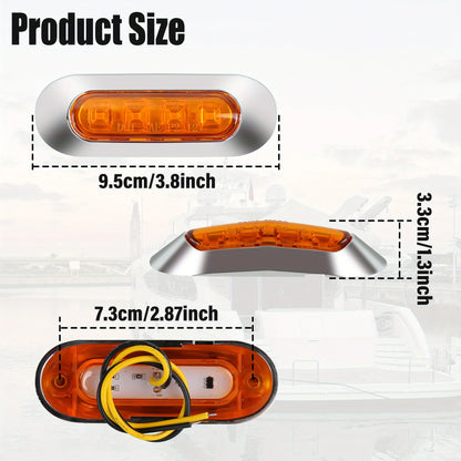 For Bus 20PCS Side Marker Indicator Front Rear Tail Clearance Dc