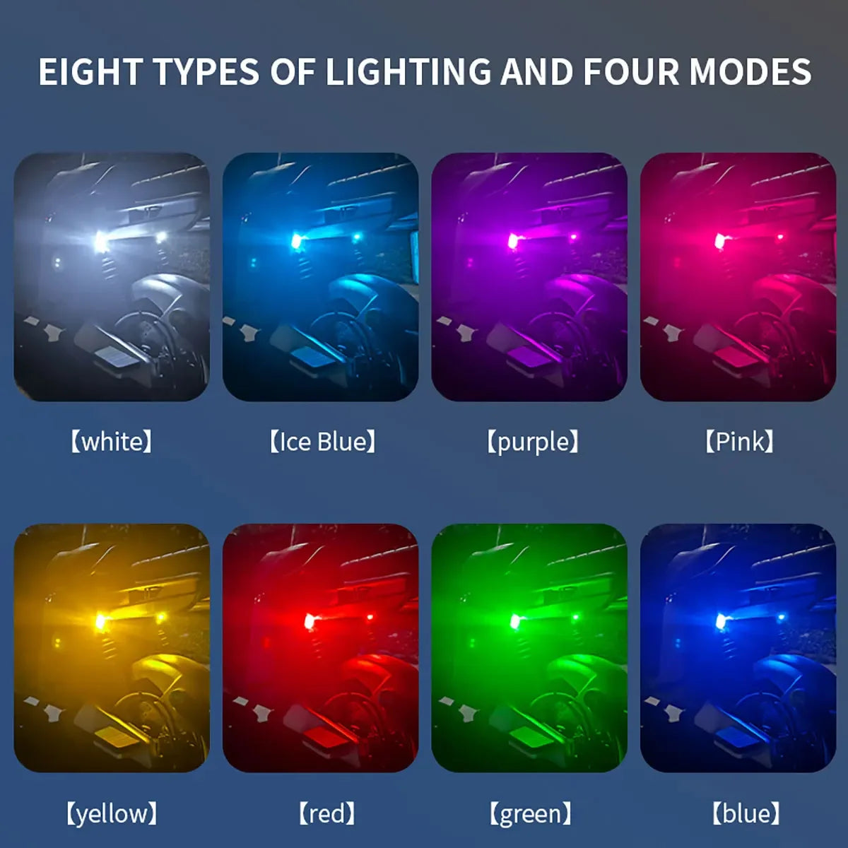 4PCS Wireless Remote Control RGB Warning Flash anti-collision