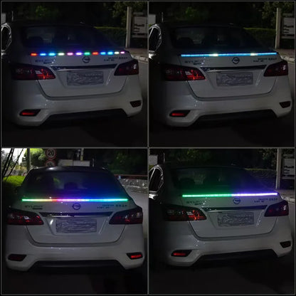 120CM Spoiler Carbon Fiber Rear Trunk Flow Third Brake