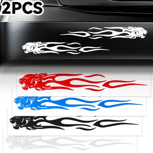Tiger Flame Body Stickers Reflective self-adhesive Motorcycle