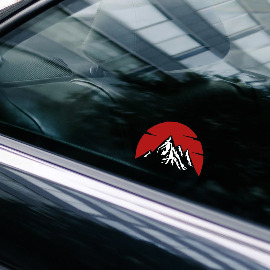 Jdm Modified Sun Sticker Notebook Water Bottle Van SUV