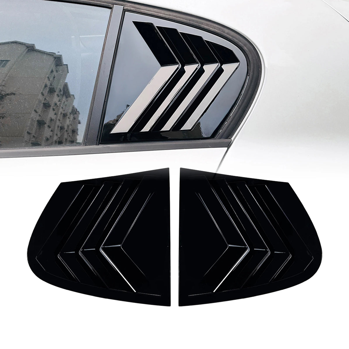 For BMW 1 Series E87 2005-2011 Rear Side Window Louver Shutter