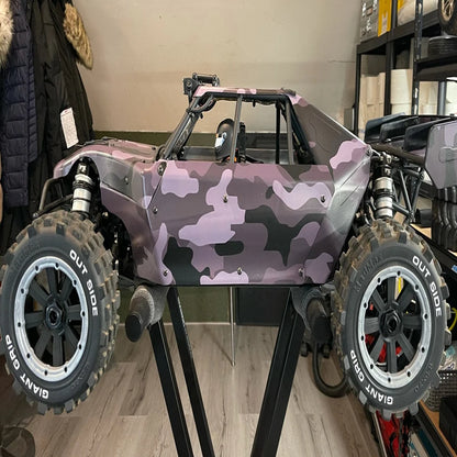 Kinds Premium Camo Vinyl Wrap Black White Blue Red
