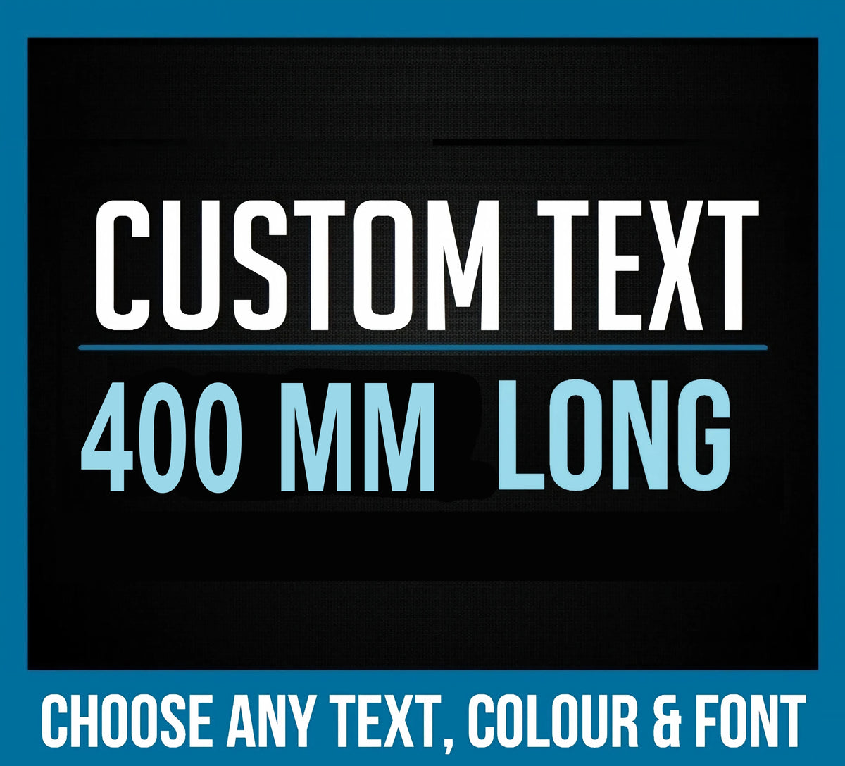 400MM Custom Sticker Vinyl Decal Long Text Font Name