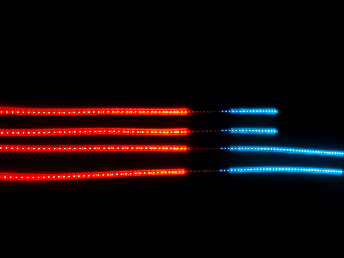 4PCS RGB Chasing Underglow Kit Truck SUV Waterproof Underbody