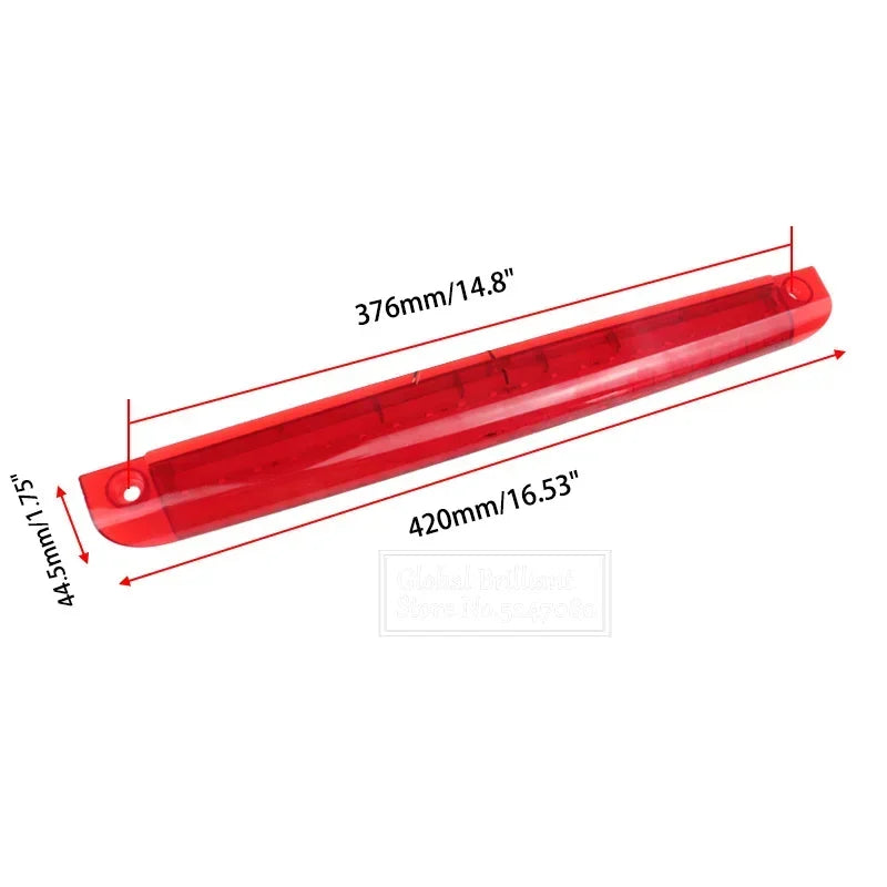 Waterproof 42MM 12V 20LED Mount Stop 3RD Brake Tail