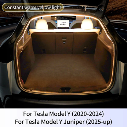 For Tesla Model Y YL Juniper 2027 2026 2025 2024 2023-2020 Dynamic Flowing Rear Trunk Light Magnetic Induction Switch LE
