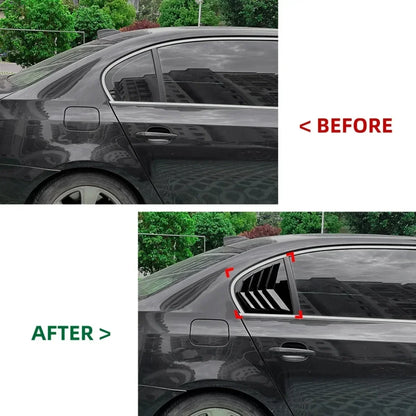 For BMW 5 Class E60 2004-2010 Side Rear Window Louver Paste Type
