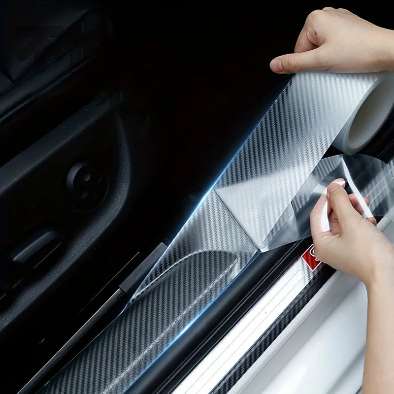 Meters Transparent Carbon Fiber Door Protector Sticker Anti