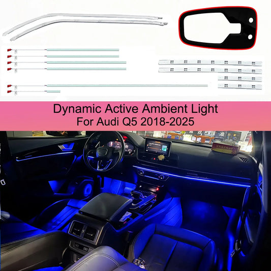 For Audi Q5 2018-2025 24 Lights Dynamic Active Ambient Interior