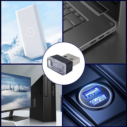 MINI USB Atmosphere Interior Ambient Lighting Neon Night White
