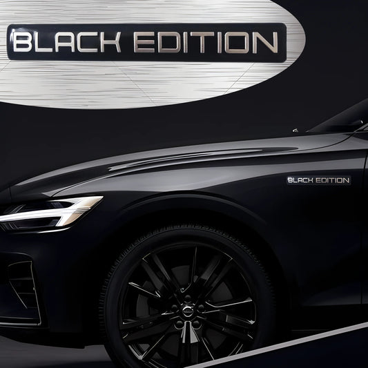 Black Edition Sticker Suitable Fender Rear Door Bumper Metal