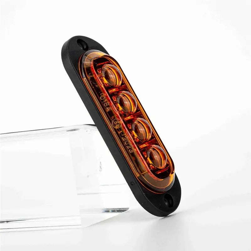 For Trailers 10PCS 12v-24v 4LED Side Marker Turn Signal