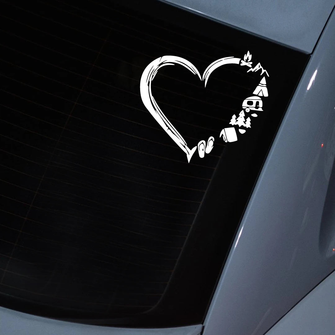 Love Traveling Loving Camping Rv Travel Window Body Stickers