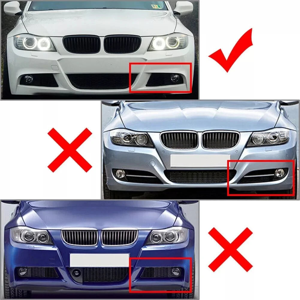 For BMW 3 Series E90 E91 1pair Front Bumper Splitters Lip Lci M