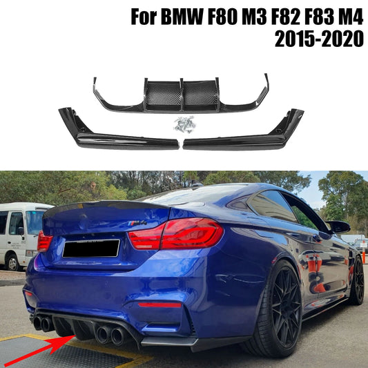 For BMW F80 M3 F82 F83 M4 2015-2020 Rear Diffuser Bumper Corner