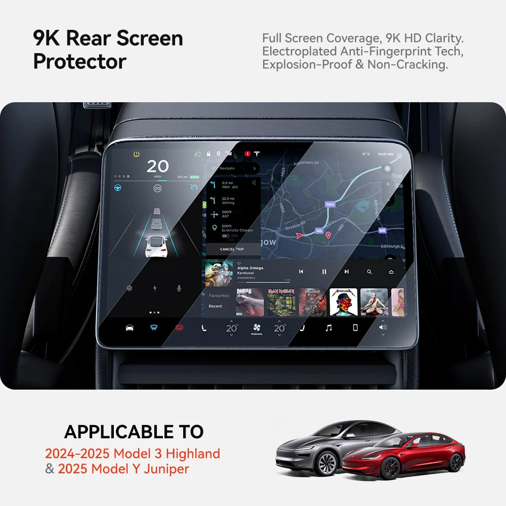For Tesla Model 3 Y Yl Yz Tempered Glass Film Protector Highland