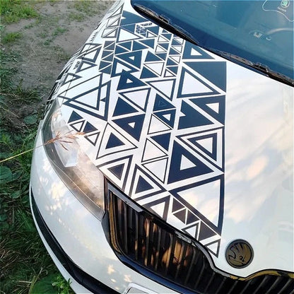 For Scratch Covering 4PCS Large Triangular Decals Sport Stickers