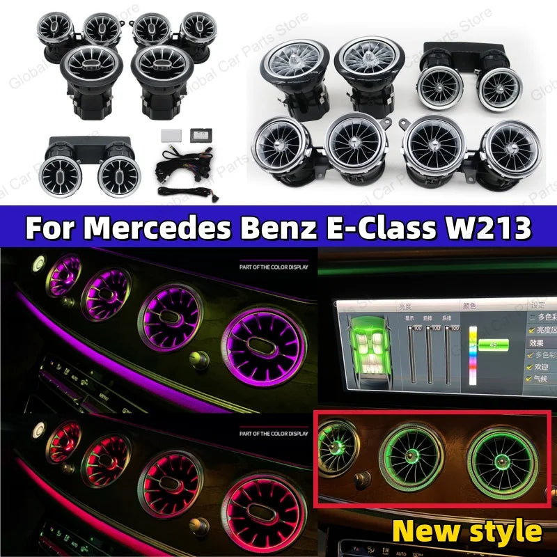 For Mercedes Benz E-Class W213 Air Vents 3D Rotating Tweeter