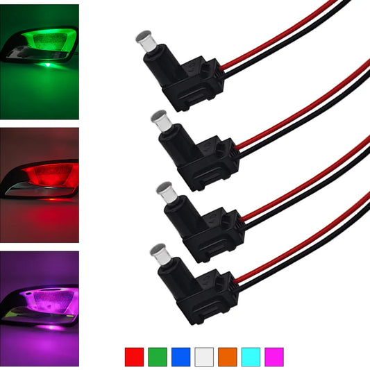 4PCS Door Handle Mushroom Round Cap 4MM 12V Signal