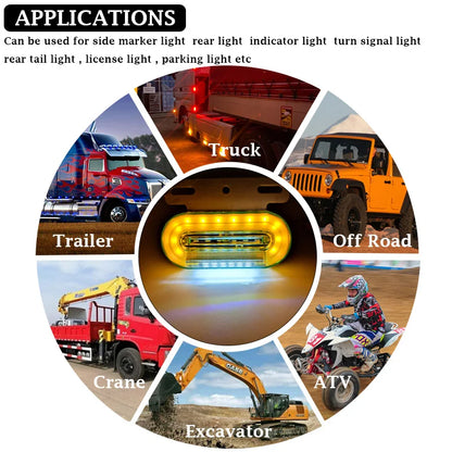 For Man Tgx 4PCS 24V Trailer Clearance Marker Truck Side Volvo