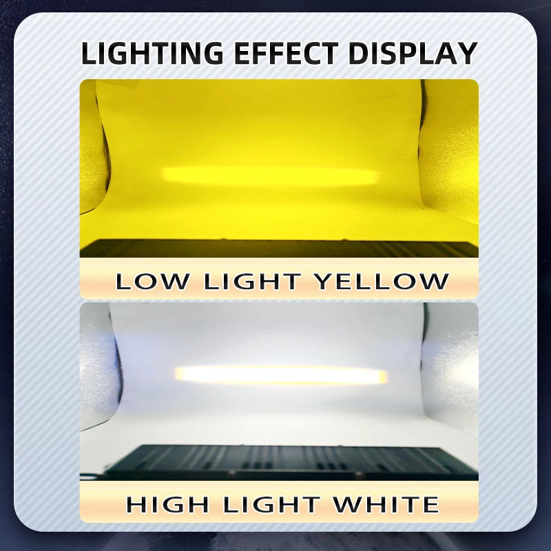Grill Projector Fog hi-lo Beam White Yellow Front Trim