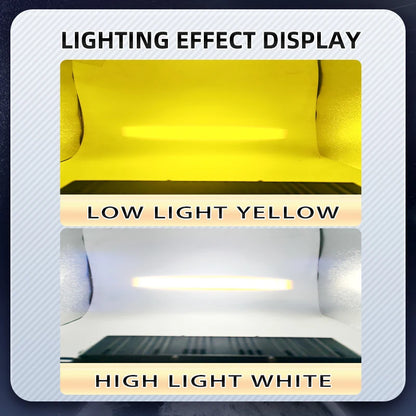Grill Projector Fog hi-lo Beam White Yellow Front Trim