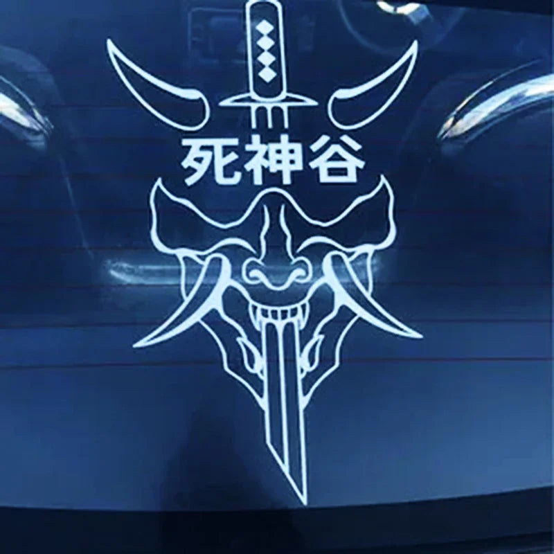 For Windscreen Decal,20CM Sticker Japanese Personalisation Devil