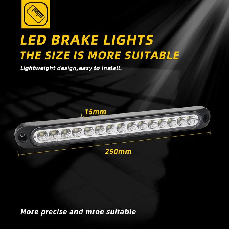 1X Bar 15LED Bulbs Truck SUV Rv Brake Signal