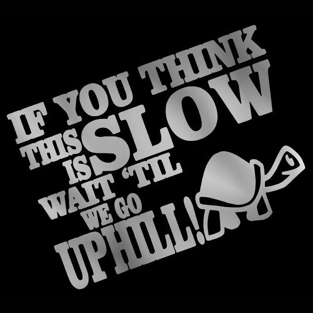 17CM Funny Tortoise Sticker If You Think This Is
