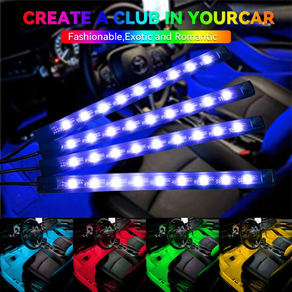 Neon Strip Interior Lighting Ambient USB Cigarette Lighter