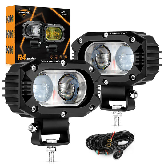 For Jeep Wrangler Auxbeam Inch Pods Auxiliary Work Spot Flood