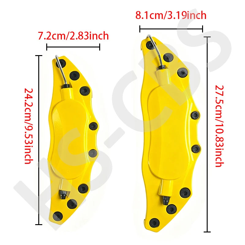 For Audi BMW Mercedes Benz VW 4PCS Metal Brake Caliper Covers