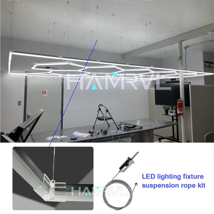 For Garage Light Lifting Rope Connector Honeycomb Tube Hexagon