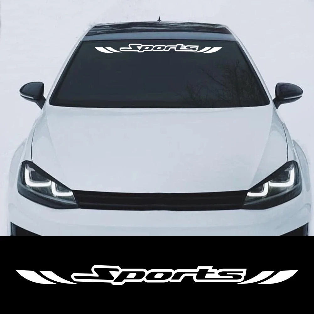 Sports Stickers Front Rear Windshields Vinyl Film Waterproof