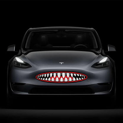 For Tesla Model 3 X Y S Custom Front Bumper Sticker Shark Mouth